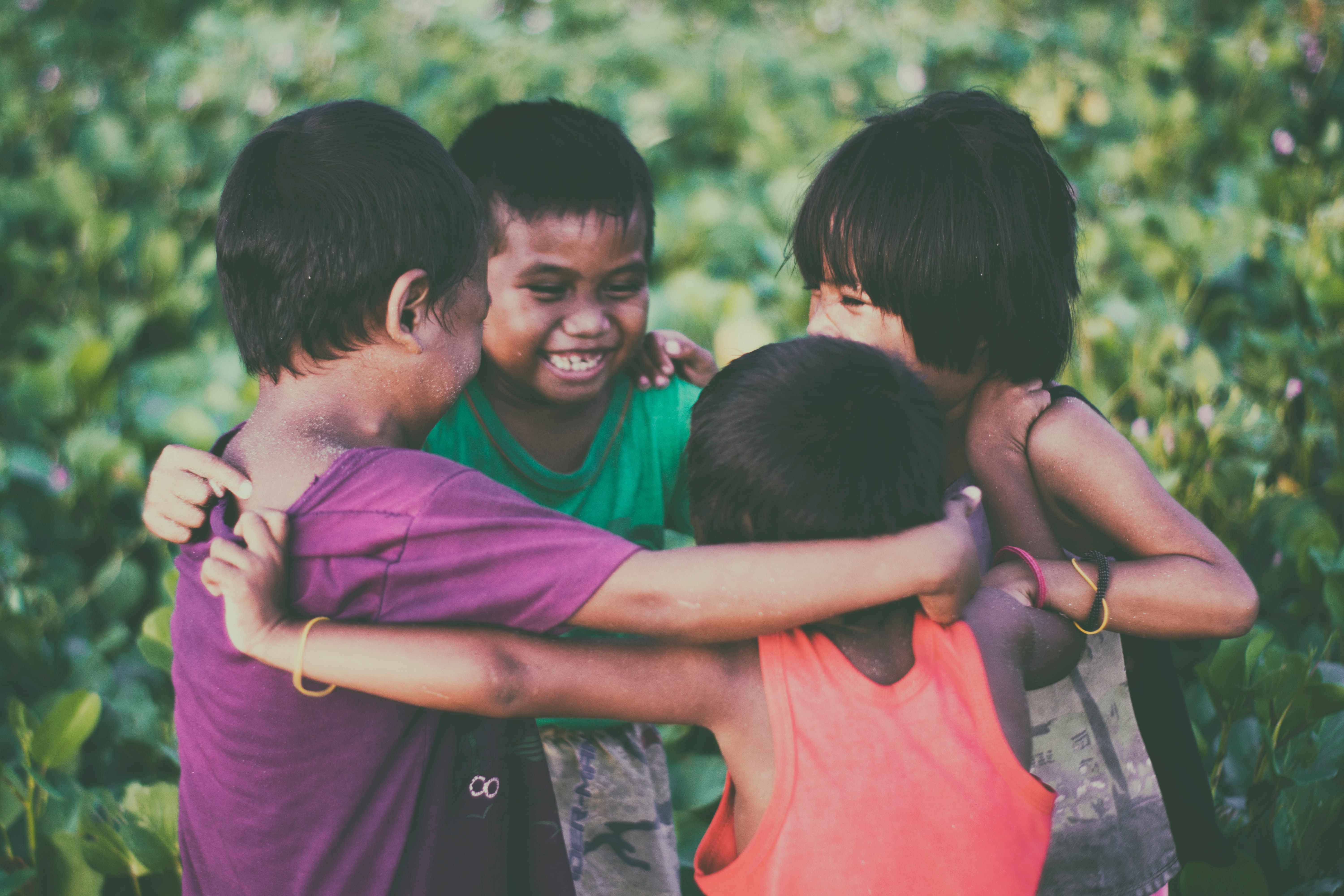 happy children play together